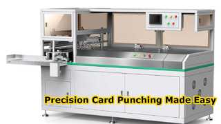 HX80PKP Giấy bán tự động Thẻ nhựa Máy đục lỗ bán tự động