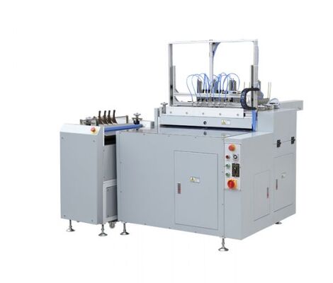 Máy làm vỏ bán tự động cho sổ ghi chép Sơ sách ảnh Các thư mục giấy chứng nhận Sách bìa cứng với bọc hai mặt đồng thời Một nhà điều hành Dấu chân nhỏ lý tưởng cho in bưu điện kỹ thuật số